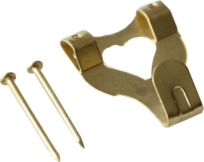 Gancio da parete IXA in metallo ottonato, misura 3, 250 pz