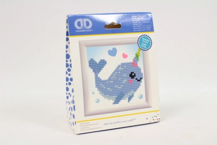 Diamond Dotz Magic narvalo – kit per ricamo con diamanti
