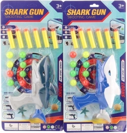 Pistola squalo per palline e dardi per bambini