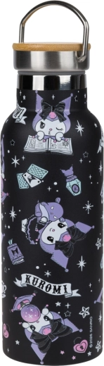 Borraccia termica BAAGL Kuromi fortune dream 500 ml con tappo in bambù