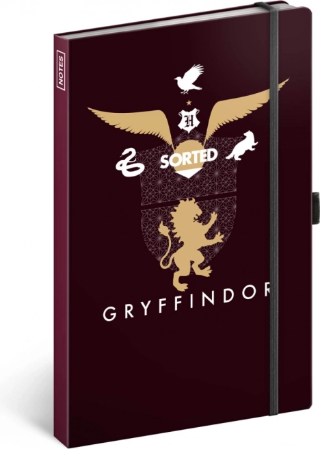 Taccuino Harry Potter Grifondoro, a righe 13 × 21 cm