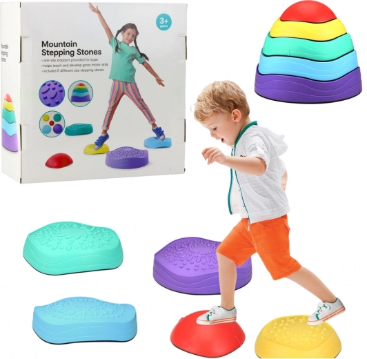 Pietre di equilibrio colorate per bambini 5 pz