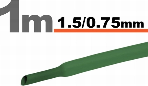 Guaina verde 1,5/0,75 mm