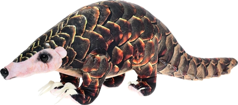 Pangolino di peluche 50 cm – giocattolo realistico in piedi per bambini e adulti