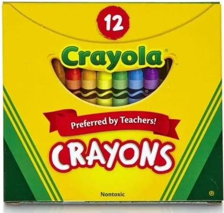 Crayola pastelli a cera sicuri dai colori vivaci - 12 pezzi
