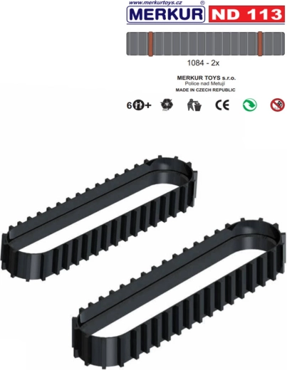 Merkur cingoli in gomma ND113 – ricambio