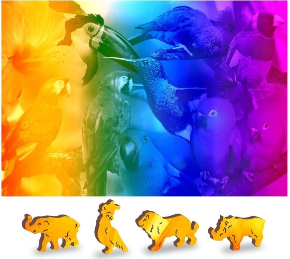 Puzzle in legno Paradiso degli Uccelli