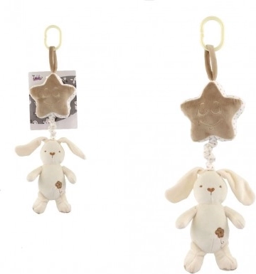 Coniglio di Peluche Sospeso con Stella per Lettini e Passeggini