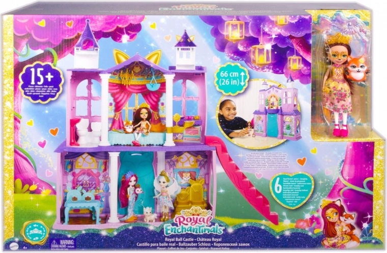 Enchantimals palazzo reale – set di gioco con bambola e volpe