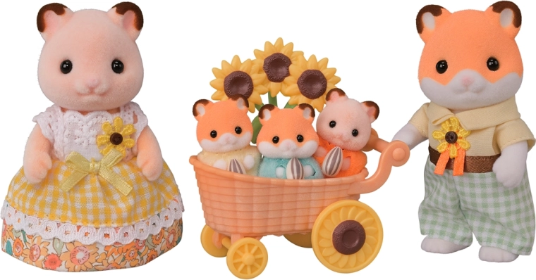 Famiglia di criceti Sylvanian Families