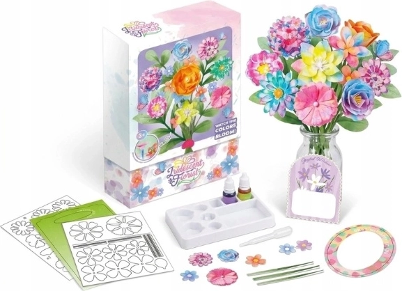 Set creativo per fiori con fiori da colorare