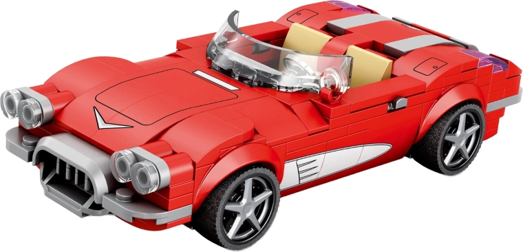 Kit per costruire una decappottabile rossa con 311 pezzi