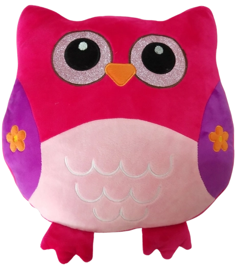 Cuscino a forma di gufo 35 cm