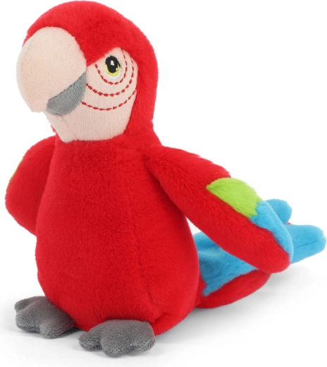 Pappagallo di peluche da collezione Keeleco 13 cm