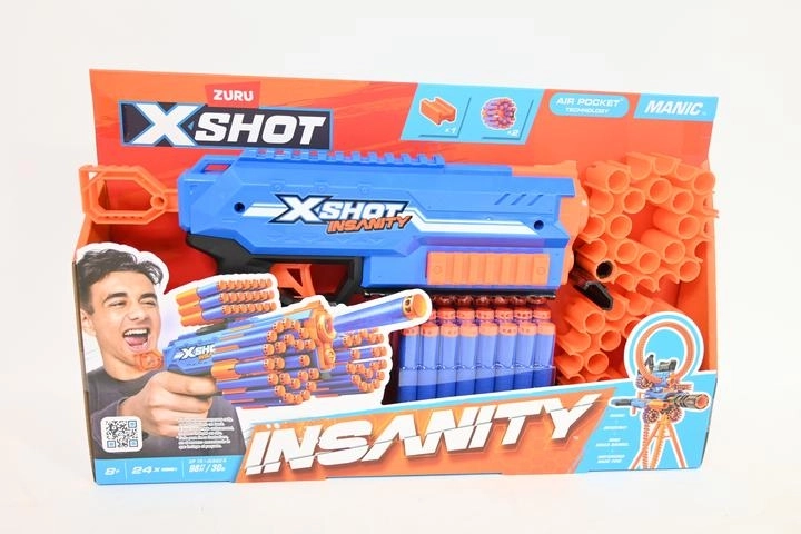 Blaster ZURU X-Shot Insanity Manic per dardi in schiuma
