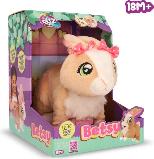 Coniglio interattivo Betsy con effetti sonori, 26 cm