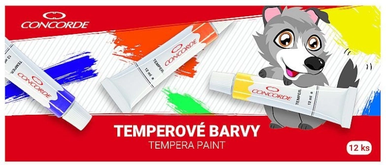 Colori a tempera CONCORDE 12×12 ml