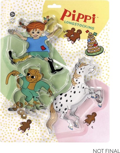 Pippi – set di formine per biscotti (3 pz)