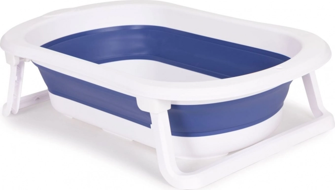 Vasca pieghevole per bambini con scarico Ecotoys blu