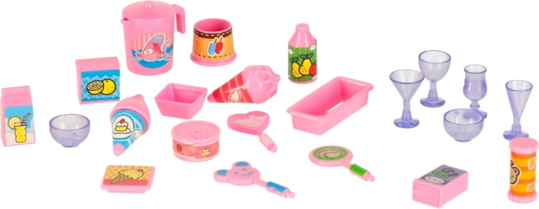 Ricchi accessori per giocare alla gelateria