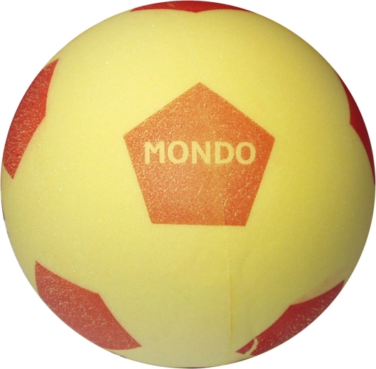 Morbido pallone da calcio in schiuma Mondo giallo 20 cm