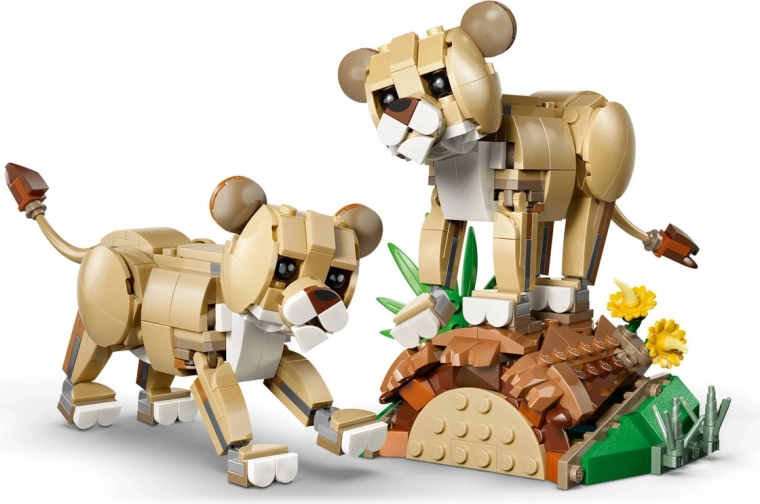 Coppia adorabile di cuccioli di leone