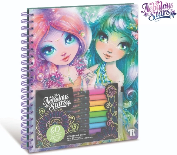 Nebulous Stars album da colorare con pagine nere