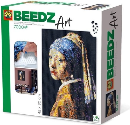 SES Creative BeedzArt perline da stirare – Ragazza con l’orecchino di perla