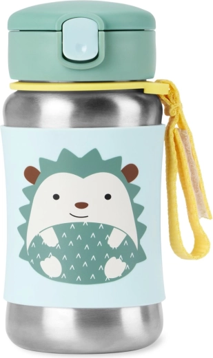 Skip Hop Spark Style borraccia in acciaio inox con cannuccia riccio 350 ml