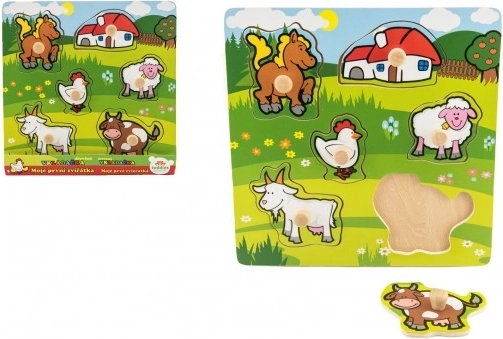 Puzzle in legno Fattoria per bambini