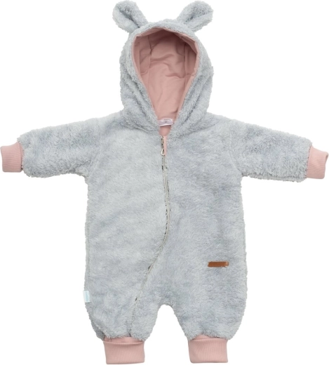 New Baby teddy bear tutina invernale per bambini grigio-rosa