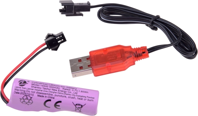 Batteria ricaricabile e ricarica tramite USB