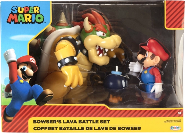 Nintendo Super Mario set di personaggi Bowser vs. Mario
