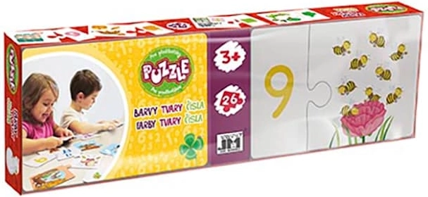 Puzzle per bambini in età prescolare: numeri, colori e forme