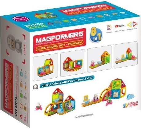 costruzioni magnetiche Cube House Pinguino
