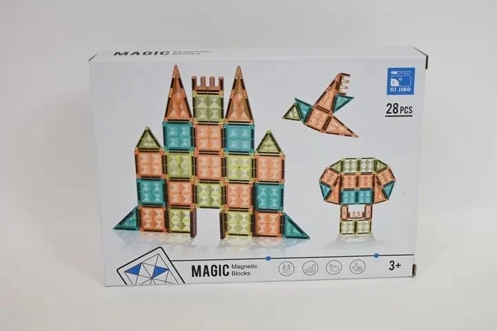 Set da costruzione magnetico da 28 pezzi