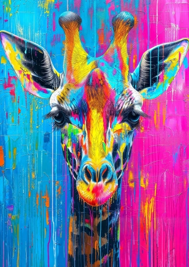 Enjoy puzzle Giraffa dipinta 1000 pezzi