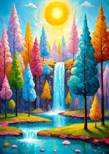 Puzzle Enjoy Cascata nel bosco 1000 pezzi