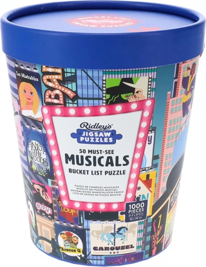 Secchiello puzzle Ridley’s Games Bucket List: 50 musical imperdibili (1000 pezzi)