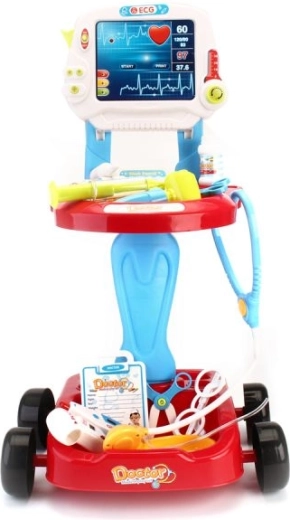 Carrello mobile con monitor ECG