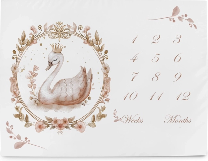 Tappetino milestone Ceba Baby per foto Basic Glamour Style 92 × 72 cm
