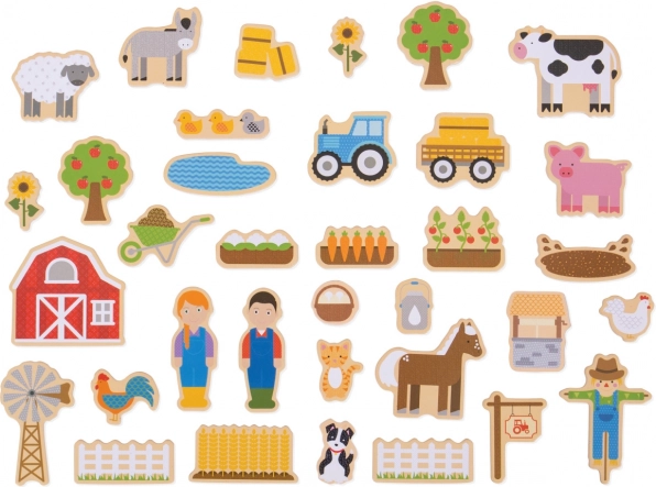 Bigjigs Toys calamite in legno Fattoria