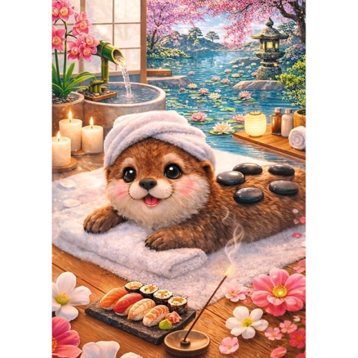 Simpatica lontra alla spa