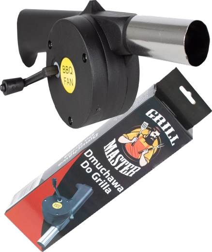 Soffiatore manuale per barbecue con manovella