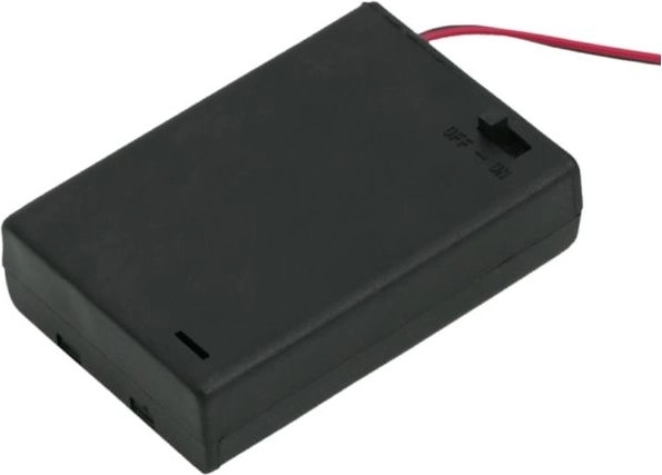 Portabatterie per 3 batterie AA con interruttore