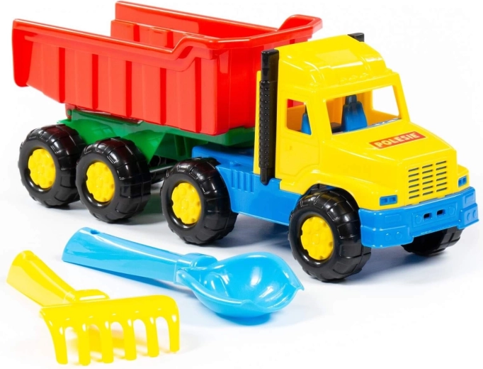 Camion ribaltabile Favorite con paletta e rastrello