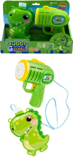 Pistola sparabolle 2 in 1 dinosauro