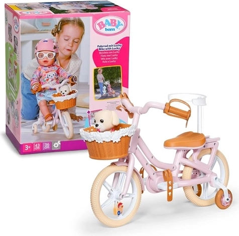 Bicicletta BABY born con il cagnolino Lucky