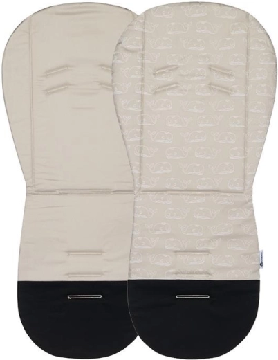 Petite&Mars inserto per passeggino Foamy beige whale