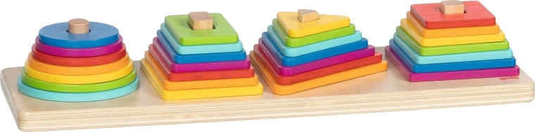 Gioco di smistamento Goki piramidi colorate - 1 pezzo